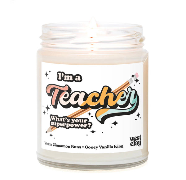 Teacher Superpower Candle