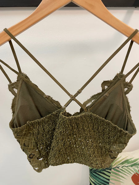 Lace Crochet Bralette [multiple colors]