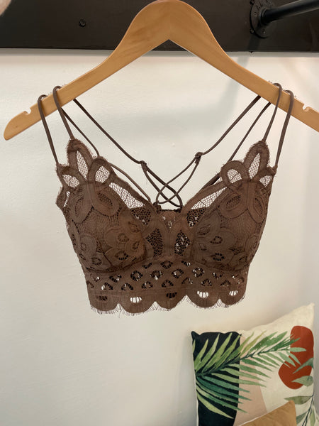 Lace Crochet Bralette [multiple colors]