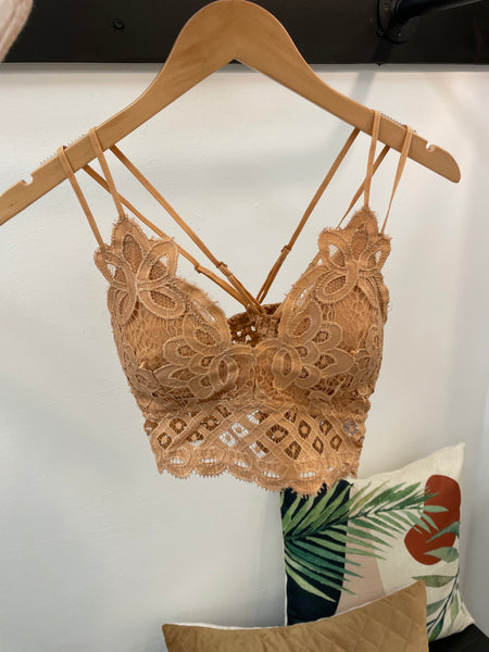 Lace Crochet Bralette [multiple colors]
