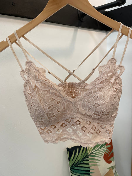 Lace Crochet Bralette [multiple colors]