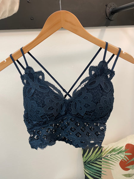 Lace Crochet Bralette [multiple colors]