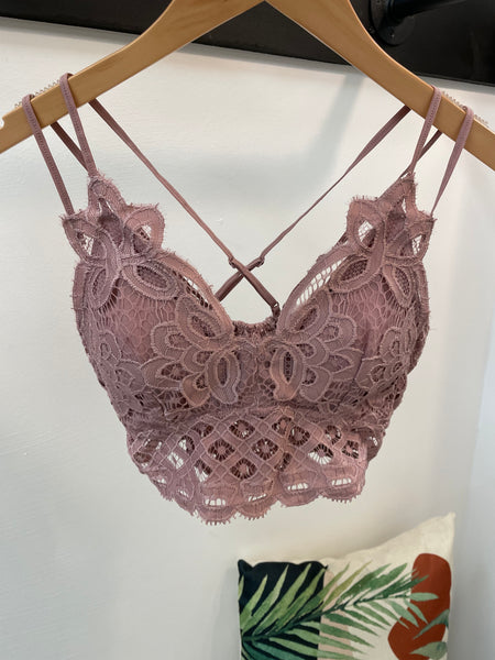 Lace Crochet Bralette [multiple colors]