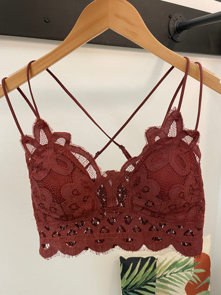 Lace Crochet Bralette [multiple colors]